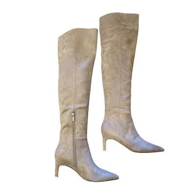 Marc Fisher LTD Qulie над колена котенок каблук ботинки в серо-коричневый размер 6 M - Изображение 1 из 4