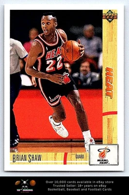 1991-92 Upper Deck BASKETBALL #496 Brian Shaw - Image 1 of 2