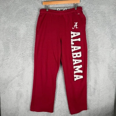 Pantalones deportivos vintage Alabama Crimson Tide para hombre grandes soffe años 90 cordón Foto 1 de 4