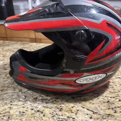 Casco facial completo THH ATV/off-road con visera usado ver fotos Foto 1 de 4