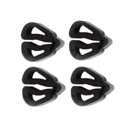 Juego de 4 parachoques de goma laterales del capó para Ford Mustang 1966-1968 Foto 1 de 2