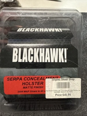 Funda Blackhawk SERPA CQC-S&W M&P Shield-9 mm/.40 negro mate-410563BK-R Foto 1 de 4