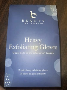 Beauty By Earth 2 Paar Bade Peeling Handschuhe für Männer und Frauen " 4 Stück schwer - Bild 1 von 1