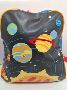 Stephen Joseph Go Go Bags Planets Space Vinlyl Art Backpack Kids School Student - Picture 1 of 11