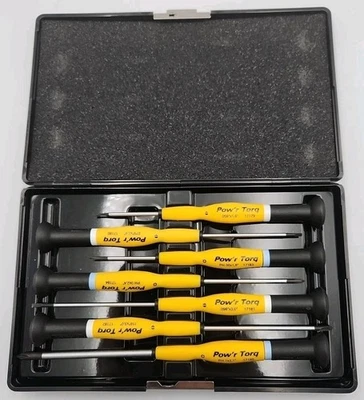 NOS Witte Lawson Pow'r Torq Set Of 7 Screwdrivers SAE With Case #17179-17185 - Image 1 of 4