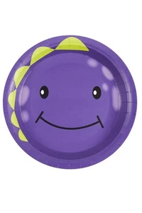Smiffys Monster Tableware, Party Plates, Purple x8 - Picture 1 of 1