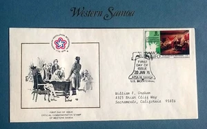 1976 Revolución Americana Bicentenario Primer Día - País Samoa Occidental - Imagen 1 de 4