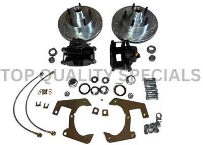 1948-56 Ford F1 F100 Half Ton Pickup Truck Front Disc Brake Kit 5 x 5 1/2 Rotors - Image 1 of 4