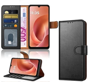 For Motorola G06 / G06 Power Case with 4 Card Slots Leather Wallet Flip Magnetic - Picture 1 of 53