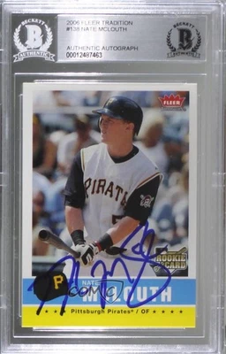 BAS 2006 Fleer Tradition Nate McLouth #138 Authentic Auto - Image 1 of 2