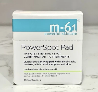 M-61 Power Spot Pad  1 Minute 1 Step Spot Clarifying Pads 10 Treatments  NIB - Image 1 of 3