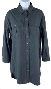 Women's James Perse Black Long Sleeve Shirt Dress Size 0 NWTS - Picture 1 of 5