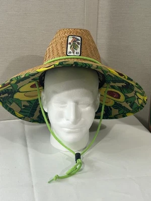 Unisex PETER GRIMM Verdadero Personaje Aguacate Paja Ala Ancha Sombrero para el Sol Foto 1 de 4