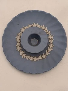 Wedgewood Blue Jasperware Candle Holder - Picture 1 of 3