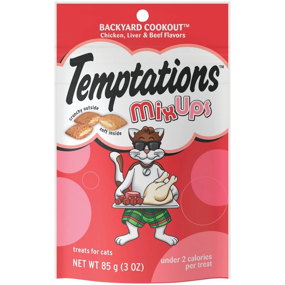 Temptations Mix Ups Backyard Cookout 3 OZ Cat Treats 798453 Temptations 798453 Foto 1 de 1