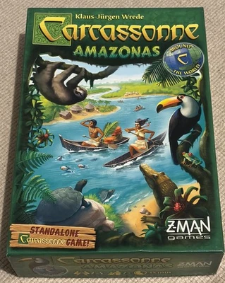 Carcassonne Amazonas Strategy Board Game 100% Complete Rare Edition ZMan  2016 - Image 1 of 4
