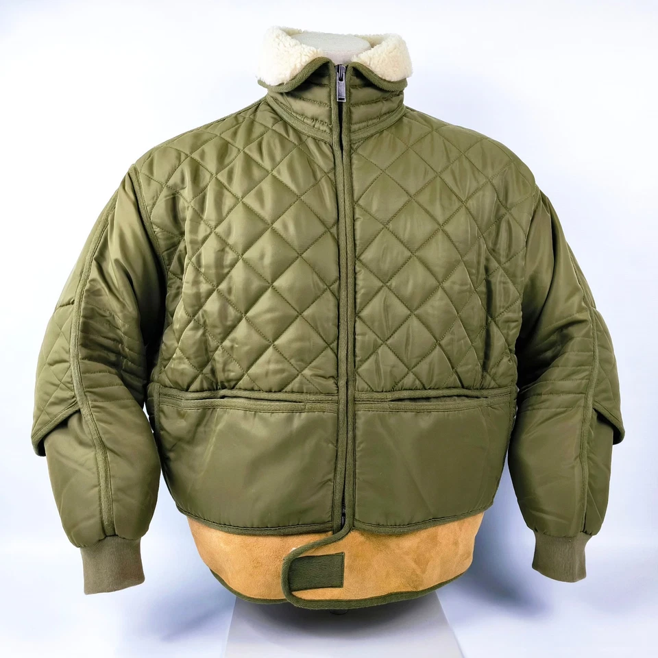 Chevignon Jacke Cosmo grün Gr. L Lammleder Bund Cosmos - Image 1 of 4