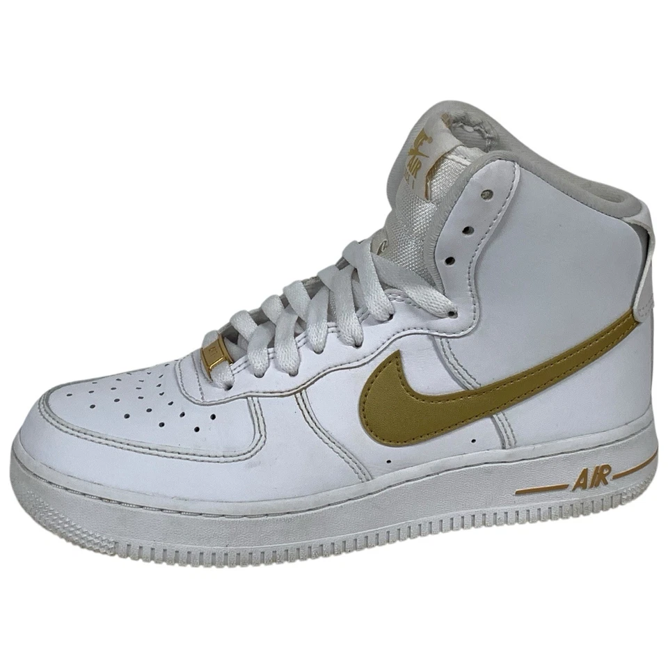 Женские Nike Air Force 1 Hi белый металлик золото DD9624-103 размер 7 - Изображение 1 из 4