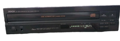 Denon DCM-340 Compact Disc Player 5-disc Changer W/Remote TESTED  - Image 1 of 4