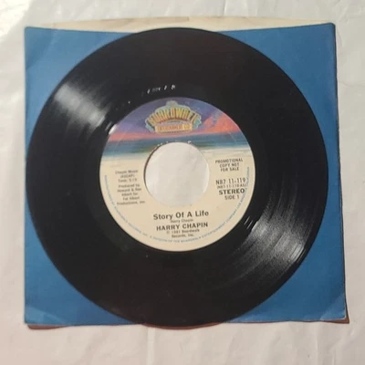Harry Chapin ~ Story Of A Life/ Same ~ Boardwalk Promo 45 RPM Record - Image 1 of 4