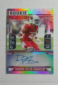 2024 Contenders Optic - Rookie Ticket Autographs Dadrion Taylor-Demerson #188 - Picture 1 of 2