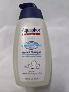 6 PACK Aquaphor Baby Wash and Shampoo - Mild, Tear-free Denditive Skin - 16.9oz - Picture 1 of 1