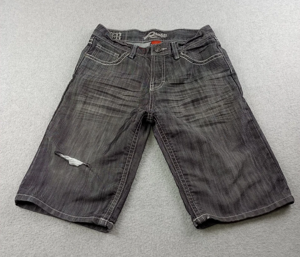 Pantalones Cortos Vaqueros Request Mujer 16 Gris Oscuro Vaquera Occidental Foto 1 de 4