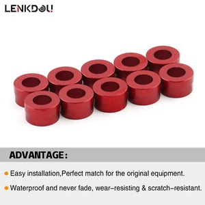 10Pcs Engine Head Bolt Covers Caps For Harley Softail Dyna Sportster Touring - Picture 1 of 21