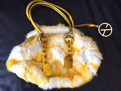 Cartera inteligente Francesco Biasia de piel amarilla y metálica - Diseñador - Italia - Nueva con etiquetas Foto 1 de 4