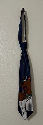 Vintage 2001 Scooby-Doo Baseball Novelty Tie 100% Silk 58"L x 3.75"W - Image 1 of 3