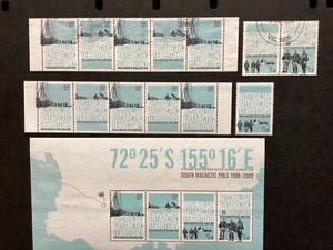 A.A.T 2009 1st Expedition to South Pole 1 x M/S mnh, mnh set, vfu set (B390) - Picture 1 of 2