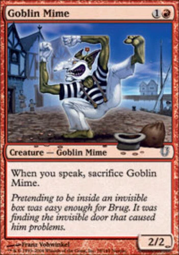 Goblin Mime ~ Near Mint Unhinged MTG Magic UltimateMTG Red Card - Image 1 of 1