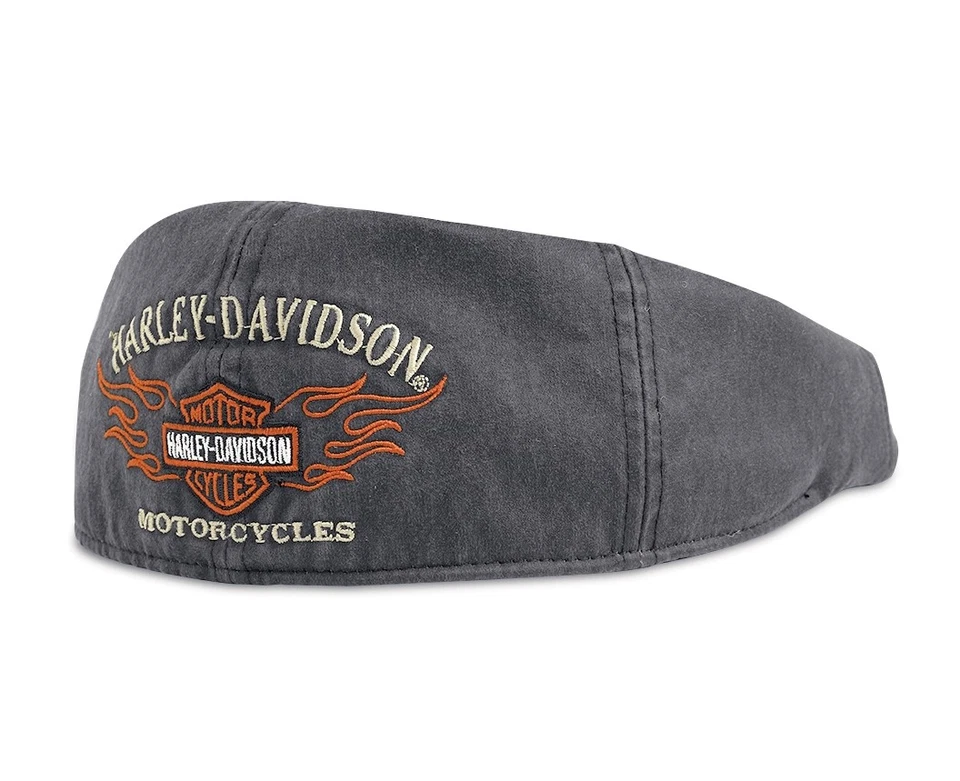 Schiebermütze Harley-Davidson Flame Graphic Ivy Cap Mütze - Grau * Gr. XL