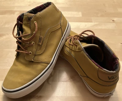 Zapato de Patinaje Vans Chapman Cuero Marrón Medio Juvenil 5.5 Sk8 Wear con Uniforme Escolar Foto 1 de 4