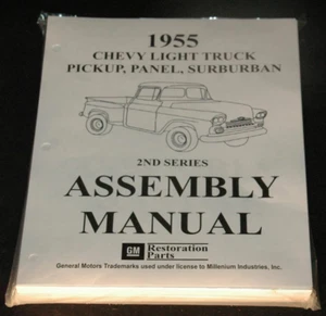 1955 CHEVROLET PICKUP PANEL SUBURBAN ASSEMBLY MANUAL 100'S OF PAGES OF PICTURES, - Picture 1 of 1