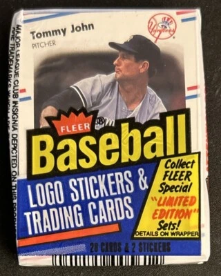 Paquete de violonchelo de tarjetas de béisbol Fleer 1988 Tommy John Yankees Top Greg Booker Padres Ba Foto 1 de 2