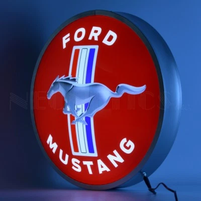 NEONETICS Ford Mustang Backlit Led OLP Sign Neon Light Sign 15"x15"