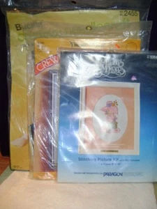 Vintage Needlepoint Kits Lot of 3 NEW unopened precious mom., Pauline, Bucilla - Picture 1 of 8