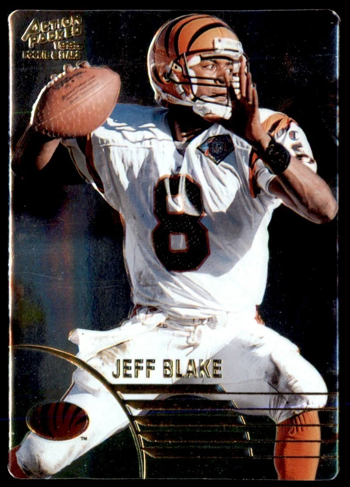1995 Action Packed Rookies & Stars Jeff Blake Rookie Cincinnati Bengals #47 - Image 1 of 2
