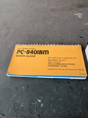 NEC Laptop PC-840IBM Guía rápida y cartuchos de impresora vintage súper raros Foto 1 de 4
