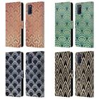 HEAD CASE DESIGNS TEXTURED ART DECO PATTERNS LEATHER BOOK CASE FOR OPPO PHONES