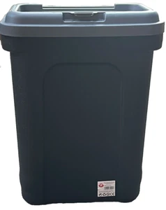 30L PET FOOD CONTAINER DOG CAT ANIMAL 15KG DRY SEED STORAGE BOX BIN &SCOOP GRAY - Picture 1 of 3