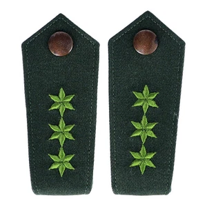 Schulterklappen Polizei grün 3 Sterne grün - Picture 1 of 1