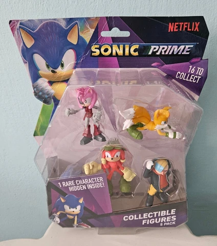 Netflix Sonic Prime Collectible Figures 5 pack action Sega NEW mystery Cover