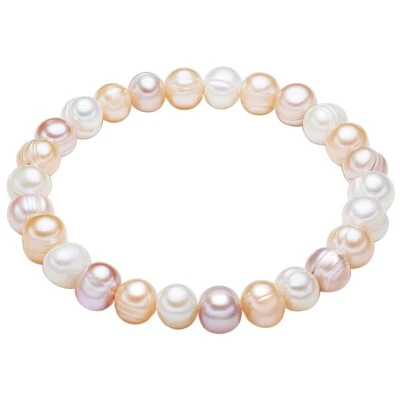 Valero Pearls Damen Perlen-Armband Süßwasser-Zuchtperle 19,0 cm - Bild 1 von 2
