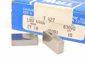 Nuevo excedente 10 piezas. Insertos de carburo TRW LNU 4444 grado: CY16 - Imagen 1 de 1