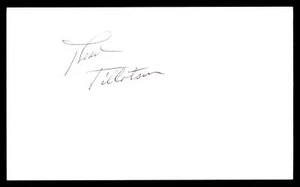 THAD TILLOTSON Signed Authentic AUTO Index Card YANKEES - Picture 1 of 2
