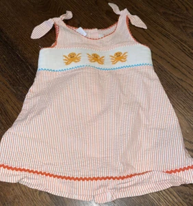 Smocked Giraffe 12m Dress Octopus - Picture 1 of 4