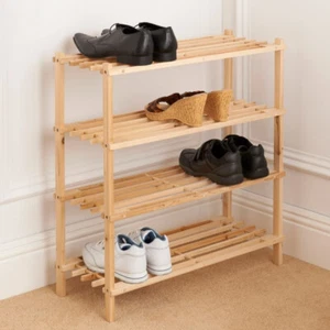 4 Tier Wooden Shoe Rack Perfect Shoes Storage Solution For Your Home - Picture 1 of 6