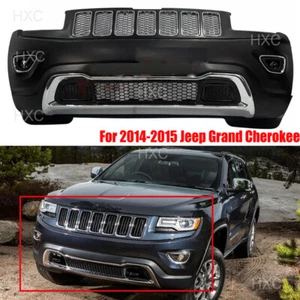 For 2014 2015 2016 Jeep Grand Cherokee Front Bumper Cover Assembly Primed Black - Picture 1 of 22